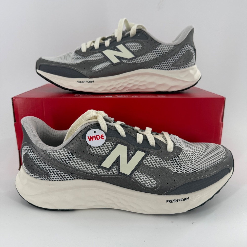 New Balance Fresh Foam Arishi v4 TIRALUX Grey Running Shoes Mens 11 4E NWOB